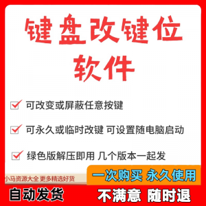 键盘改键位软件电脑快捷键工具 按键屏蔽键盘改位 便捷换按键工具-闲鱼虚拟仓