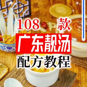 【拍下即送】108种广东靓汤视频教程100+广府靓汤商用技术实体店-闲鱼虚拟仓