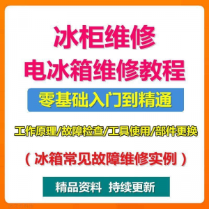 电冰柜冰箱维修教程主板修理原理检修技术教学视频维修实例资料-闲鱼虚拟仓