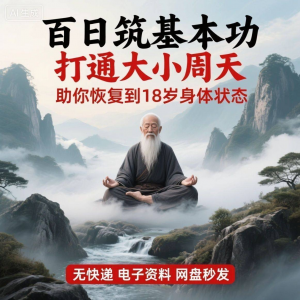 百日筑基功打通大小周天电子版视频课程动功通脉秘传心法打坐讲解-闲鱼虚拟仓