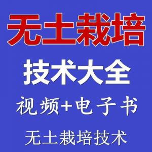 无土栽培视频教程蔬菜无土栽培教程原理无土种植栽培视频技术资料-闲鱼虚拟仓