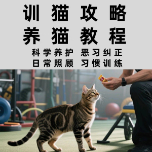 训猫入门培训教学视频课程驯猫教程家庭养猫指南攻略大全注意事项-闲鱼虚拟仓