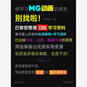 全套AE制作MG动画视频教学课程动效设计零基础自学培训教程资料-闲鱼虚拟仓