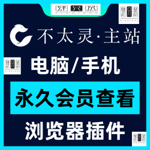 不太灵主站影视资源vip会员功能不太灵影视VIP会员浏览器插件手机-闲鱼虚拟仓