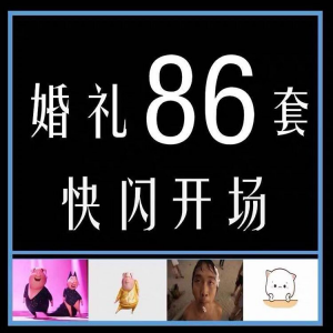 婚礼快闪开场PPT模板中式求婚庆创意搞笑震撼视频制作mv-闲鱼虚拟仓
