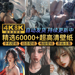 电脑壁纸4K高清手机壁纸8K动态屏保笔刷素材平板壁纸动漫桌面图片-闲鱼虚拟仓