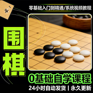 少儿围棋零基础自学课程视频教程入门到精通系统课程素材资料-闲鱼虚拟仓